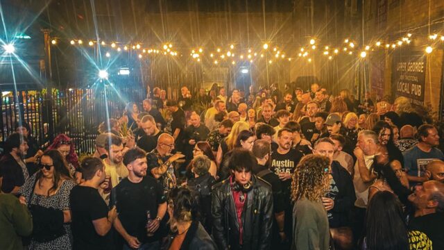 Just as we were about to hit the stage at Georgefest!  What an amazing crowd!